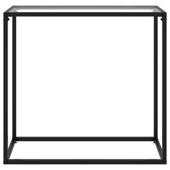 Wandtafel 80x35x75 cm gehard glas transparant 2