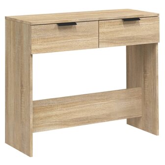 Wandtafel 90x36x75 cm bewerkt hout sonoma eikenkleurig 2