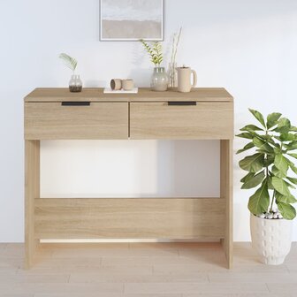 Wandtafel 90x36x75 cm bewerkt hout sonoma eikenkleurig 3