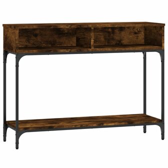 Wandtafel 100x30,5x75 cm bewerkt hout gerookt eikenkleurig 2