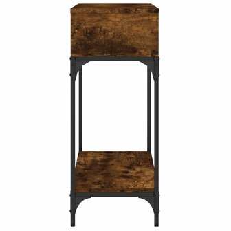Wandtafel 100x30,5x75 cm bewerkt hout gerookt eikenkleurig 4