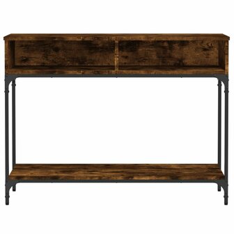 Wandtafel 100x30,5x75 cm bewerkt hout gerookt eikenkleurig 5