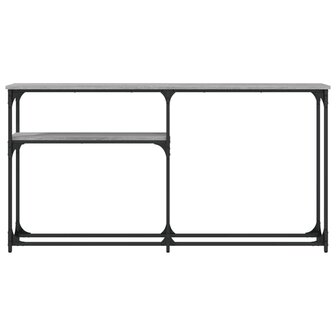 Wandtafel 145x22,5x75 cm bewerkt hout grijs sonoma eikenkleurig 4