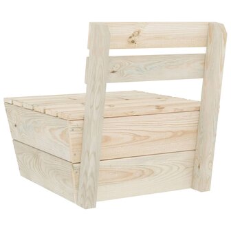 2-delige Loungeset ge&iuml;mpregneerd vurenhout 10