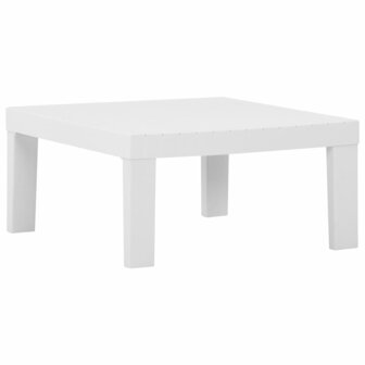 2-delige Loungeset met kussens kunststof wit 7