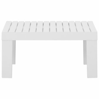 2-delige Loungeset met kussens kunststof wit 8