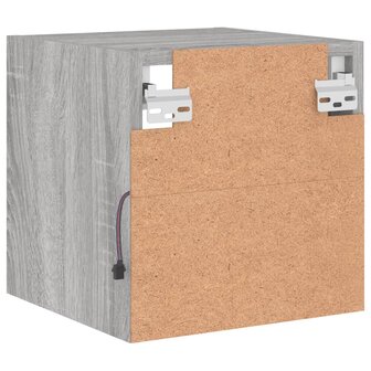 Tv-wandmeubel met LED-verlichting 30x28,5x30 cm grijs sonoma 10