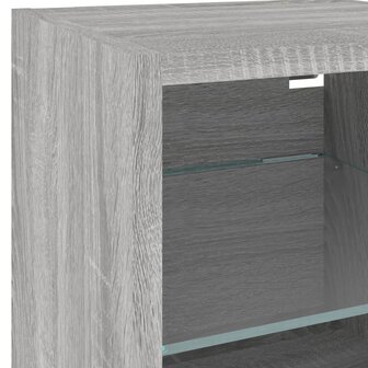 Tv-wandmeubel met LED-verlichting 30x28,5x30 cm grijs sonoma 11