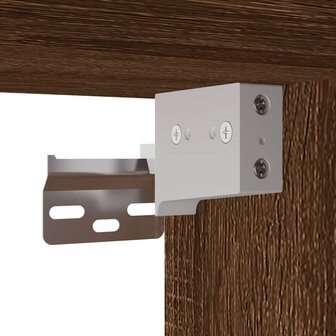 Tv-wandmeubel met LED-verlichting 30x28,5x30 cm bruineikenkleur 12