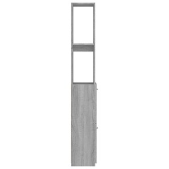 Badkamerkast 25x26,5x170cm bewerkt hout grijs sonoma eikenkleur 6