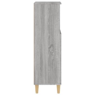 Badkamerkast 30x30x100 cm bewerkt hout grijs sonoma eikenkleur 8