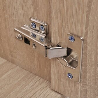 Badkamermeubelset met wasbak beige 3-dlg 5