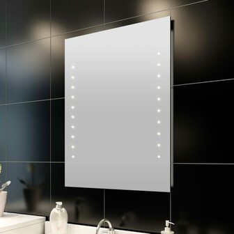 Badkamerspiegel met LEDs 60x80 cm 2