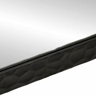 Badkamerspiegel 50x70x2,5 cm massief mangohout en glas zwart 6