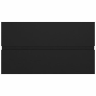 Wastafelkast 80x38,5x45 cm bewerkt hout zwart 5