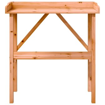 Plantentafel met schap 78x38x82,5 cm vurenhout bruin 4