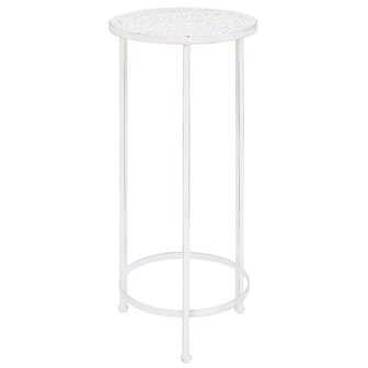 3-delige Plantenstandaardset vintage stijl metaal antiekwit 4