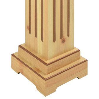 Plantenstandaard klassieke zuil vierkant 17x17x66 cm MDF hout 6