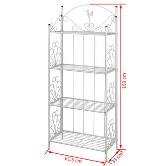 Vierkant Plantenrek Maria (wit) 4