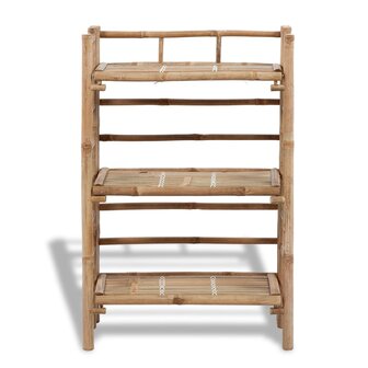 Plantenrek bamboe met 3 plankjes 2