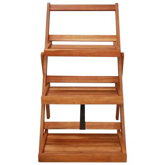 Plantenstandaard 3-laags 50x63x80 cm massief acaciahout 2