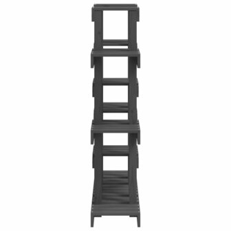 Plantenstandaard grijs 104,5x25x109,5 cm massief grenenhout 6
