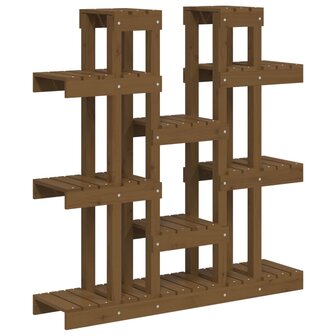 Plantenstandaard 104,5x25x109,5 cm grenenhout honingbruin 2