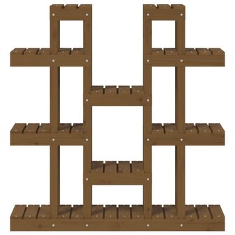 Plantenstandaard 104,5x25x109,5 cm grenenhout honingbruin 5