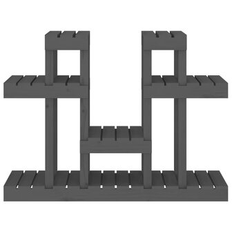 Plantenstandaard grijs 104,5x25x77,5 cm massief grenenhout 5