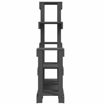 Plantenstandaard 92x25x97 cm massief grenenhout grijs 6