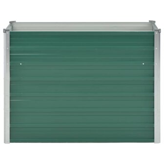 Plantenbak verhoogd 100x40x77 cm gegalvaniseerd staal groen 3