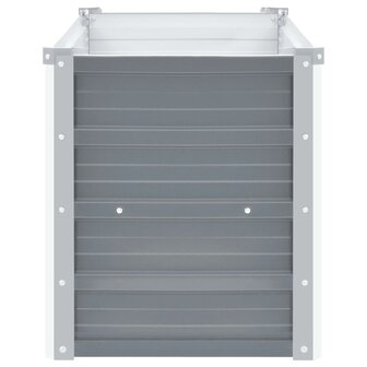 Plantenbak verhoogd 100x40x45 cm gegalvaniseerd staal grijs 4
