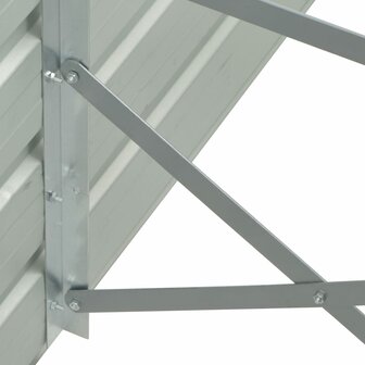 Plantenbak verhoogd 100x40x45 cm gegalvaniseerd staal grijs 6