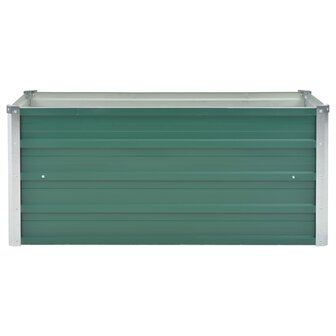 Plantenbak verhoogd 100x40x45 cm gegalvaniseerd staal groen 3