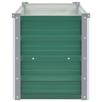 Plantenbak verhoogd 100x40x45 cm gegalvaniseerd staal groen 4