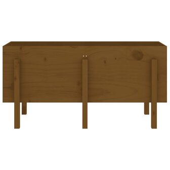 Plantenbak verhoogd 121x50x57 cm massief grenenhout honingbruin 5
