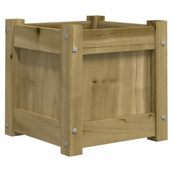 Plantenbak 31x31x31 cm ge&iuml;mpregneerd grenenhout 2
