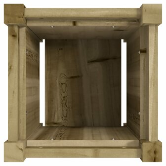 Plantenbak 31x31x31 cm ge&iuml;mpregneerd grenenhout 8