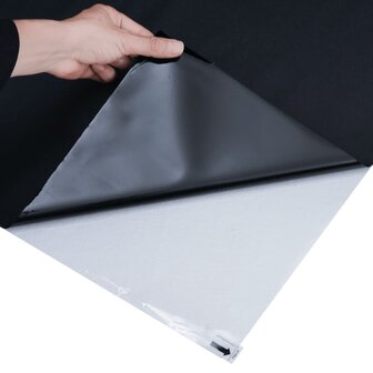 Raamfolies 3 st statisch mat PVC zwart 6