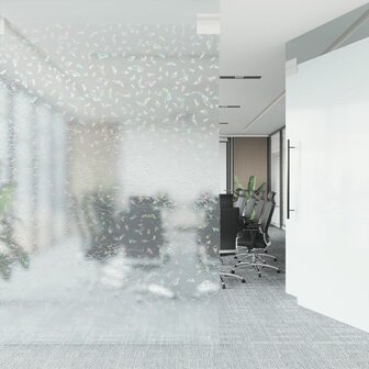 Raamfolies 3 st mat 3D regenboogpatroon PVC 3