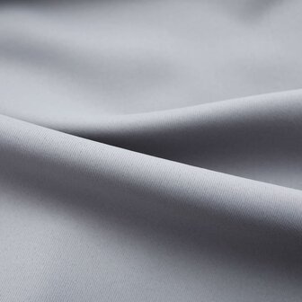 Gordijn verduisterend met haken 290x245 cm grijs 3