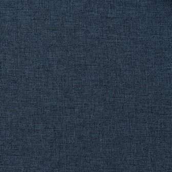 Gordijn linnen-look verduisterend met haken 290x245 cm blauw 4