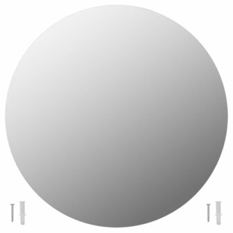 Wandspiegel rond 50 cm glas 2
