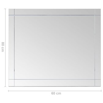 Wandspiegel 80x60 cm glas 6