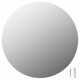 Wandspiegel met LED-lampen rond glas 4
