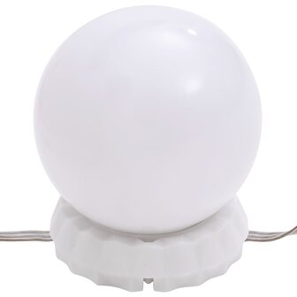 Spiegel met LED-verlichting boog 90x45 cm glas 11