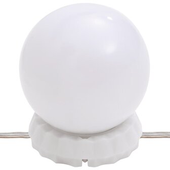 Wandspiegel met LED&amp;apos;s ovaal 20x50 cm glas 10