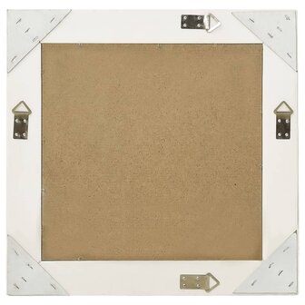 Wandspiegel barok stijl 50x50 cm wit 3