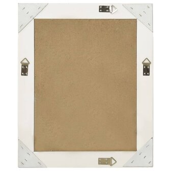 Wandspiegel barok stijl 50x60 cm wit 3