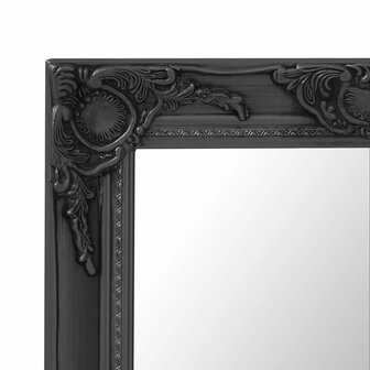 Wandspiegel barok stijl 50x80 cm zwart 4